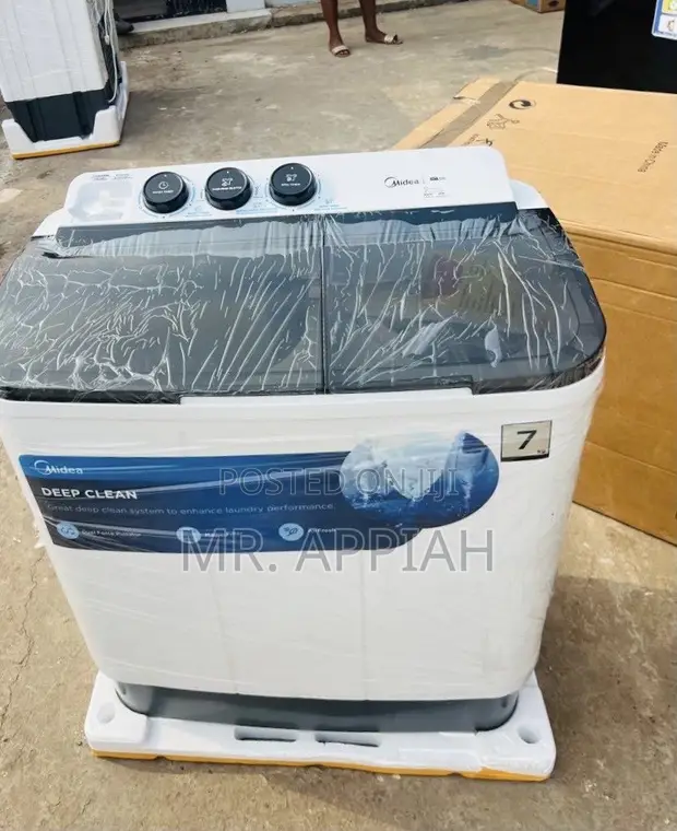 Midea 7kg Semi-Automatic Washing Machine (White) - 1
