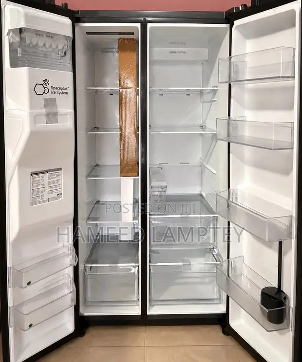 LG 635L Side by Side Fridge - Matte Black - 1