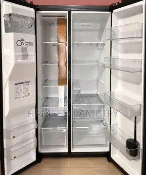 LG 635L Side by Side Fridge - Matte Black