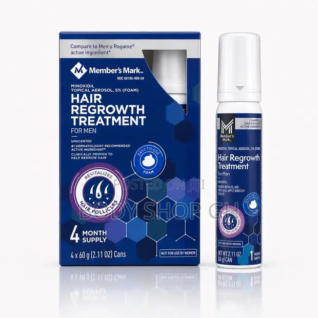 Member's Mark Minoxidil Foam for Beard & Hairline - 1