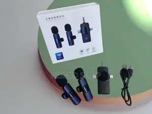 3-in-1 Rechargeable Wireless Lavalier Microphone