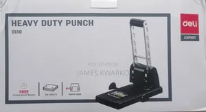 DELI 0130 Heavy Duty 2-Hole Punch (100 Sheets)