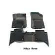 Toyota Hilux Floor Mats (TPE, Black) - 2