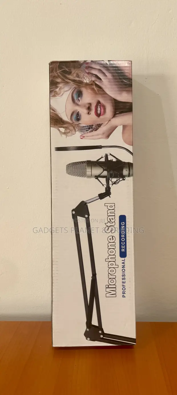 Desktop Microphone Adjustable Boom Arm Stand - 1