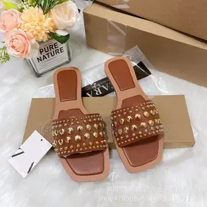 Zara Buckle Slide Slippers