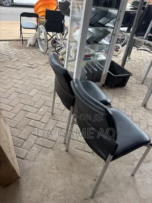 Office Chairs (2) - Black Leather