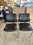 Office Chairs (2) - Black Leather - 2