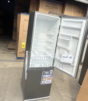 Unique Nasco NASD2-23SK 2-Door Refrigerator (Gray)