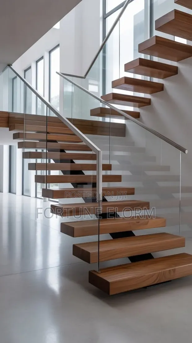 Custom Wooden Staircase Design & Installation - 1