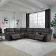 Fabric Power Reclining Sectional Sofa - 2