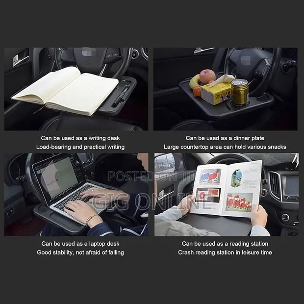Car Laptop Steering Wheel Tray - 1