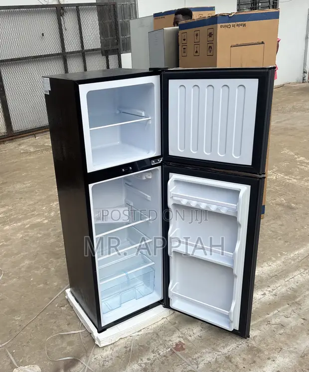 Classic Nasco Top Mount Freezer Fridge (NASF2-18FL) - Dark Gray - 1
