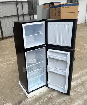 Classic Nasco Top Mount Freezer Fridge (NASF2-18FL) - Dark Gray