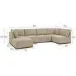 Henredon Murphy Fabric 6-Piece Sectional Sofa with Ottoman - 1