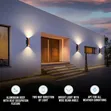 E-Commerce H Wall Light - Warm Color LED - 2