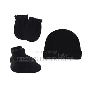 Newborn Hat, Mittens & Socks Set - 100% Cotton