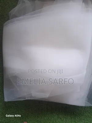 White Tulle Mesh Fabric