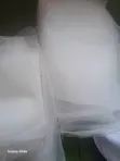 White Tulle Mesh Fabric - 2