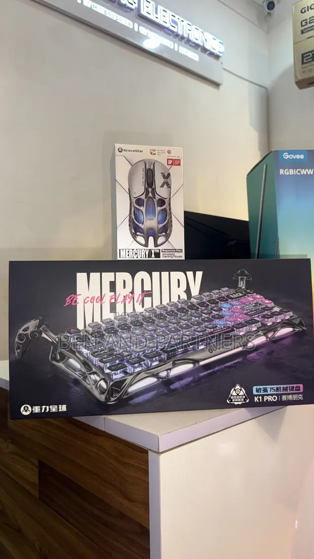 GravaStar Ultimate Gaming Set: Mercury K1 Pro Keyboard & X Pro Mouse - 1