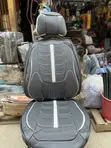 Premium Sport Leather Seat Covers - Black & White Edition - 1