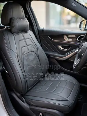 Premium All-Black Leather Seat Covers