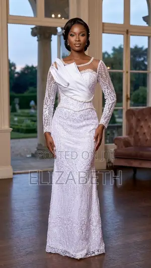 White Elegant Fitted Maxi Dress - Occasion Wear