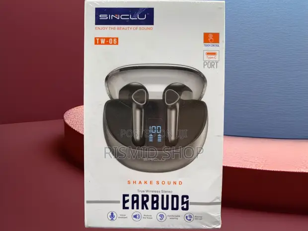 SINCLU TW-06 True Wireless Stereo Earbuds - Black - 1