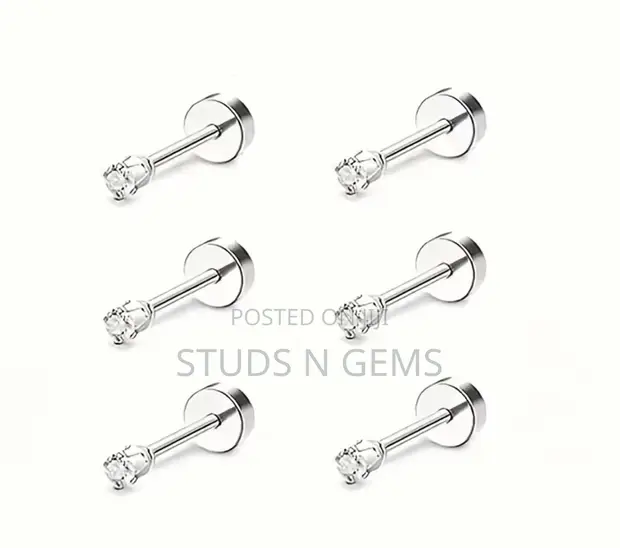 Flat Back Studs for Body Piercing - 1