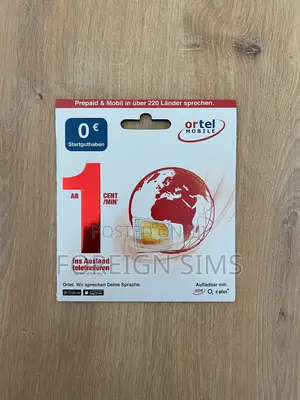 Germany SIM Card with €5 Credit