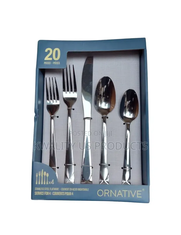 Ornative 20-Piece Stainless Steel Cutlery Set - 1
