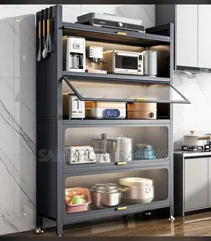 Modern Multi-Tier Kitchen Storage Cabinet