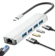 4-in-1 USB Type-C Hub with Ethernet Adapter - 1
