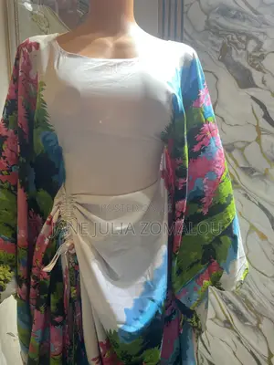 Ace Couture White Organic Cotton Boubou Dress