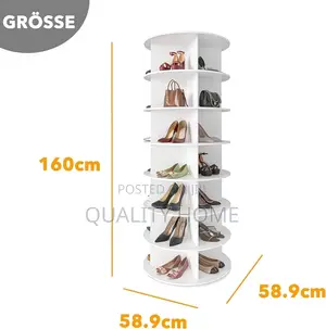 Rotating Shoe and Bag Rack