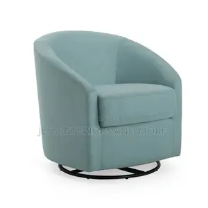 Swivel Gliding Chair (Light Blue)