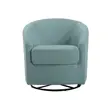 Swivel Gliding Chair (Light Blue) - 3