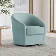 Swivel Gliding Chair (Light Blue) - 5