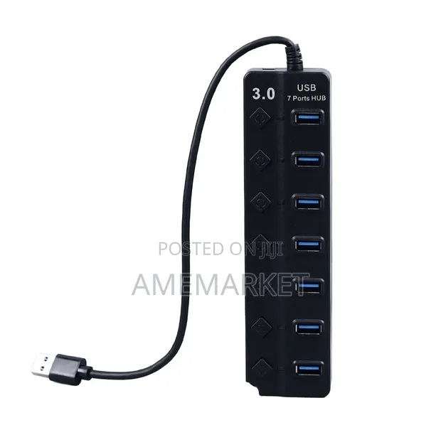 7-Port USB Hub with Individual Switches - 1