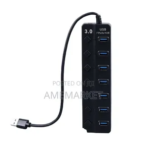 7-Port USB Hub with Individual Switches