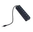 7-Port USB Hub with Individual Switches - 2