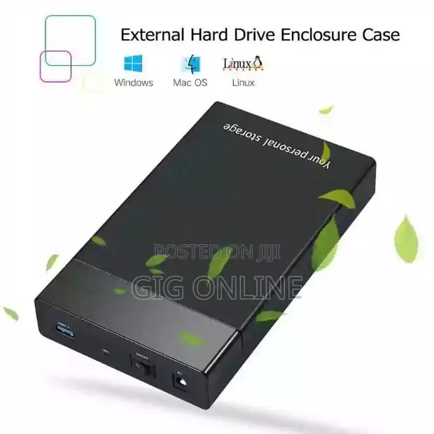 3.5" HDD External Case - Hard Drive Enclosure - 1