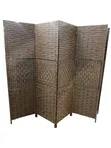 4-Panel Braided Paper Room Divider - 2