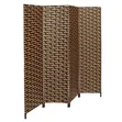 4-Panel Braided Paper Room Divider - 5