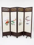 4-Panel Wooden Folding Room Divider - 1