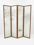 4-Panel Wooden Folding Room Divider - 2