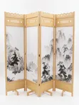 4-Panel Foldable Room Divider - 1