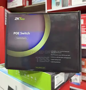 ZKTeco 4-Port PoE Switch with 2 Uplink Ports (PE042-55-C)