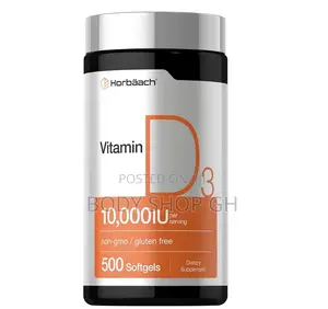 Horbaach Vitamin D3 10000 IU | 500 Softgels