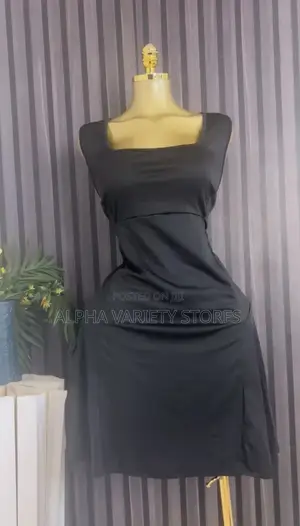 Plus Size Classic Black Square-Neck Bodycon Mini Dress - Size 24