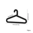 30PCS Strong Black Plastic Hangers, 41cm - 2